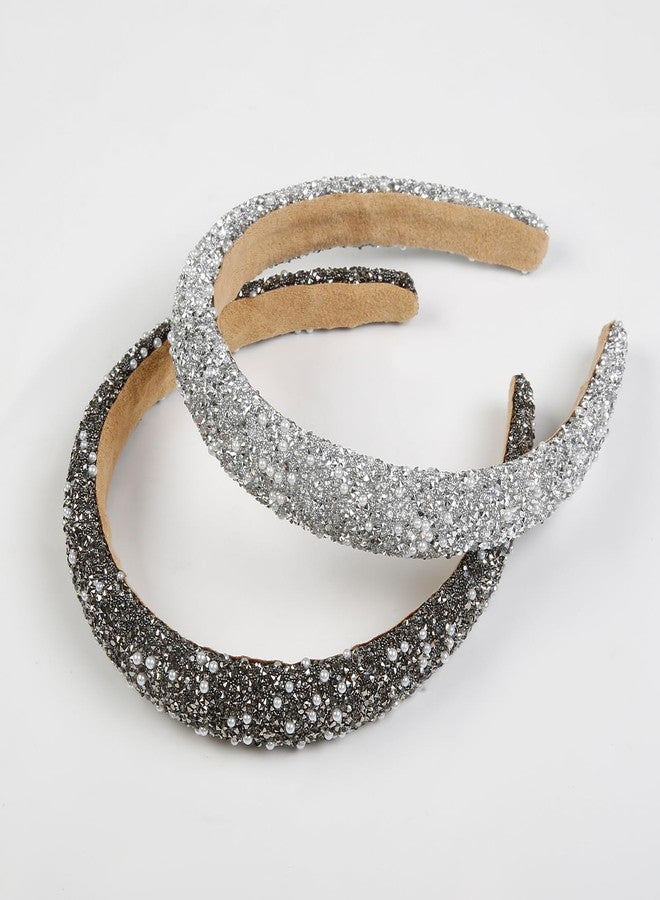 AIBFRID Rhinestone Headbands for Women Thick Crystal Headband Sparkly Diamond Hairbands Fashion Head Band Hair Accessories - Image 3